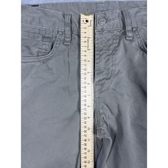 7 for All Mankind Jeans Men's 30 Gray Denim Cotton Carsen Mid-Rise Straight Leg - Picture 7 of 9